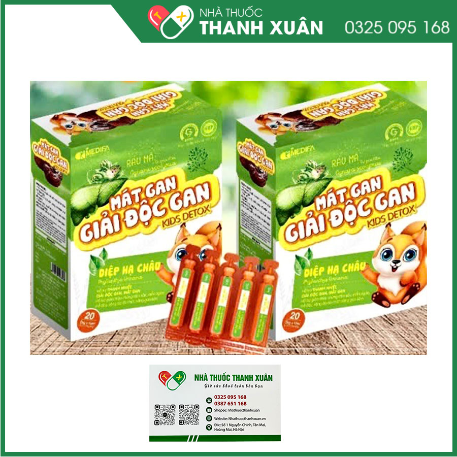 Siro Mát Gan-Giải Độc Gan Kids Detox